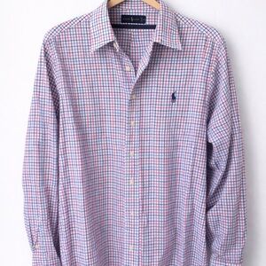 Ralph Lauren Classic Fit Shirt - Cotton Stretch - Small -